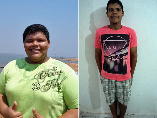 Com 80 kg na balana, Zadoque diz que leva uma vida ativa e digna de um jovem de 20 anos; fotos mostram antes e depois (Foto: Arquivo pessoal/Zadoque Nathan Souza de Arruda)