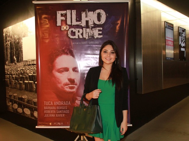 Marcella Barroso em pré-estreia de filme no Rio (Foto: Graça Paes/ Foto Rio News)