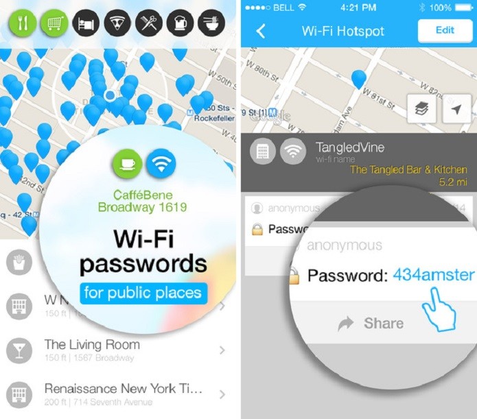 WiFi Map tem uma pegada mais social (Foto: Divulgação/App Store) 