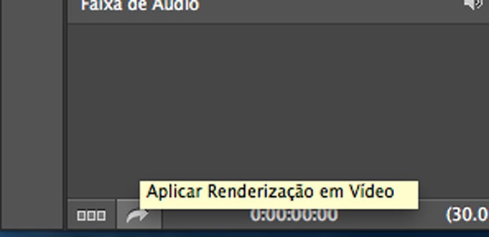 Opção de Renderização no rodapé da Linha do tempo (Foto: Reprodução/André Sugai)