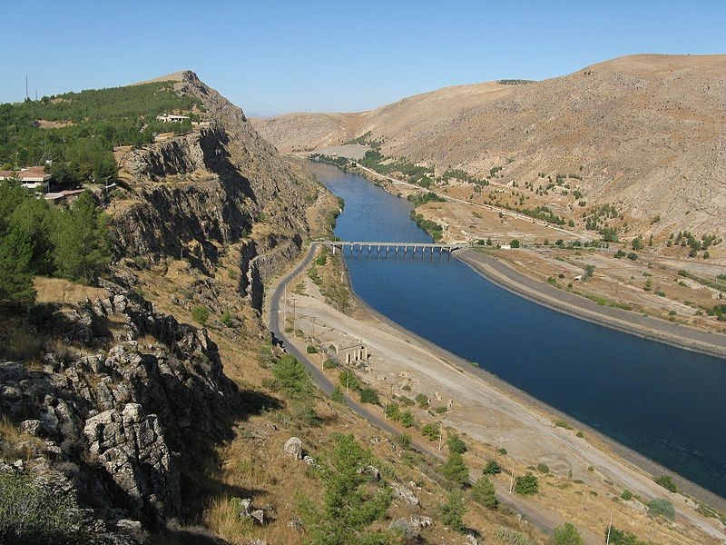 Rio Eufrates, na Ásia Ocidental (Foto: Alen Ištoković/Wikimedia Commons)