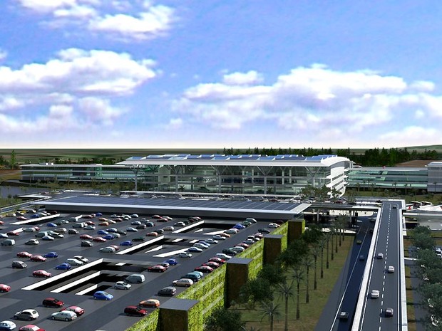 Perspectiva do plano de ampliação do aeroporto de Viracopos,em Campinas (SP) (Foto: Divulgação )