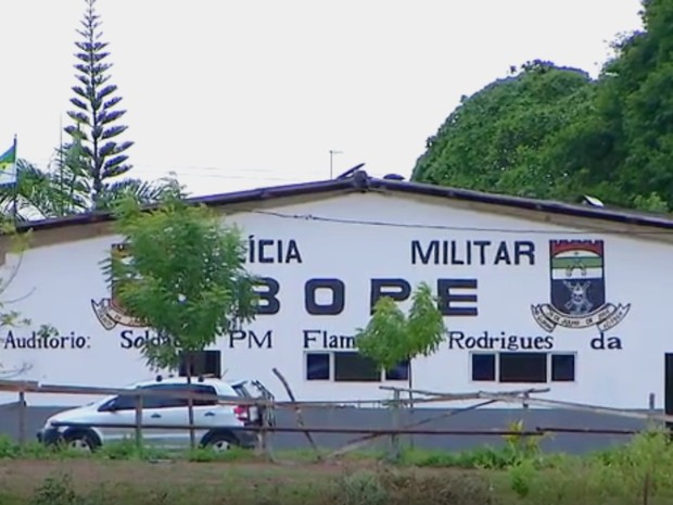 Presídio Militar do RN fica no mesmo terreno onde funciona o quartel do Bope (Foto: Inter TV Cabugi/Reprodução)