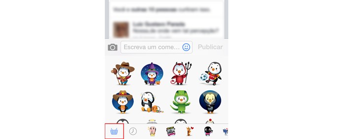 Faça o download de novas Figurinhas (Foto: Reprodução/André Sugai)