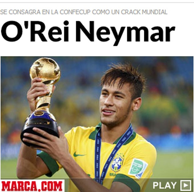 Neymar Capa Marca (Foto: Reprodução / Marca.com)