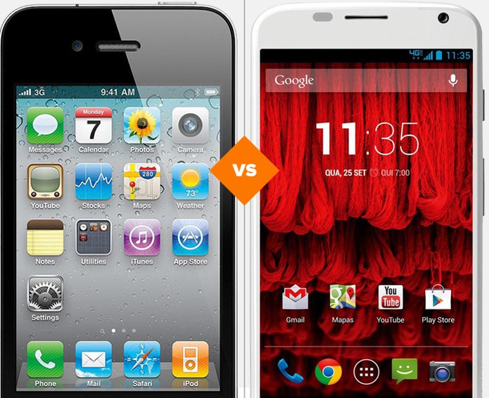 Comparativo: iPhone 4S ou Moto X. Veja qual é o melhor smart (Foto: Arte/TechTudo)