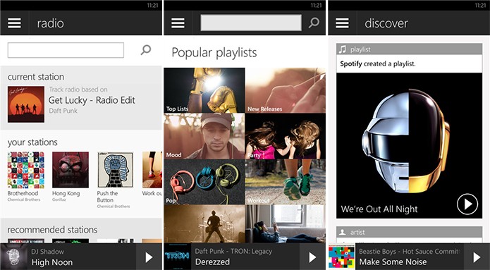 Spotify é o novo serviço de músicas que chegou ao Brasil e está disponível para o Windows Phone (Foto: Divulgação/Windows Phone Store)