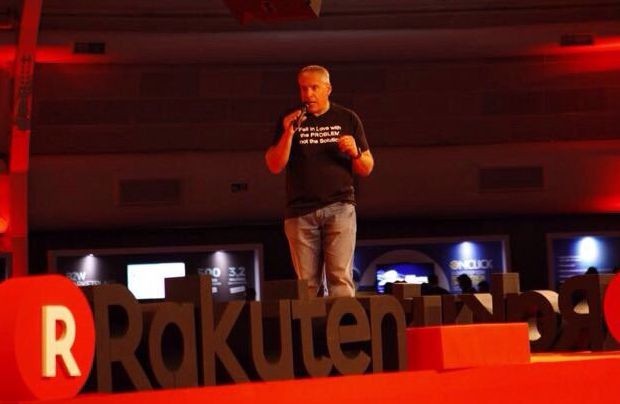 Uri Levine, cofundador do Waze, durante palestra na Rakuten Expo 2017 (Foto: Bella Tozini/Divulgação)