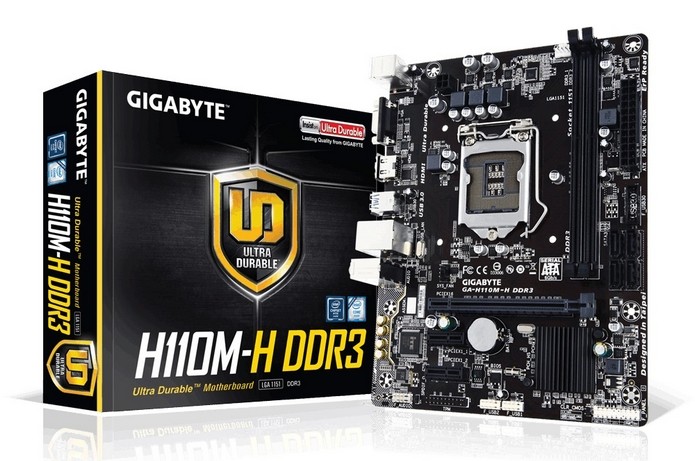 Placa-mãe GA-H110M-H DDR3 (Foto: Divulgação/ Gigabyte)