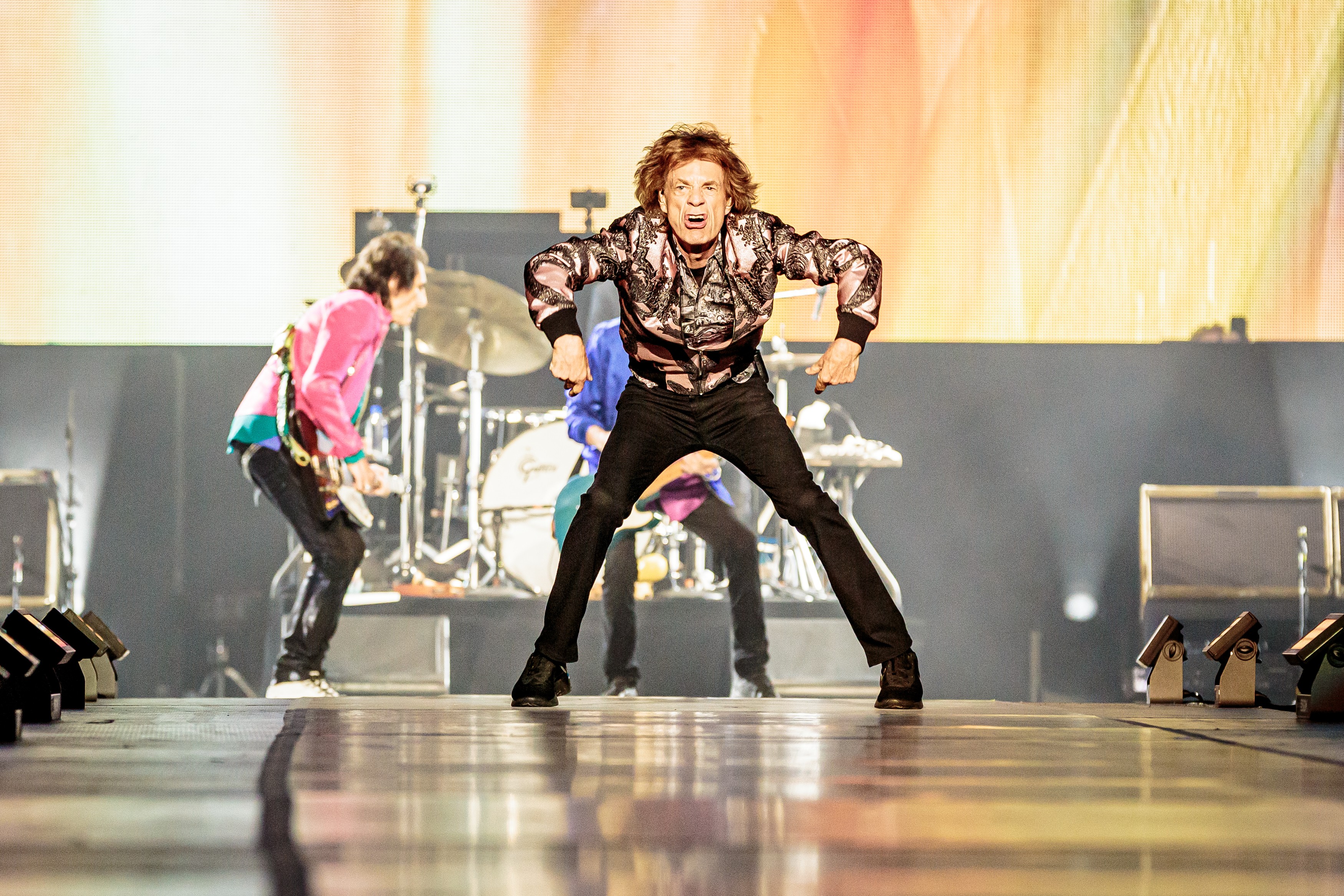 Mick Jagger faz show com Rolling Stones na Itália após se recuperar da Covid-19 (Foto: Getty Images)
