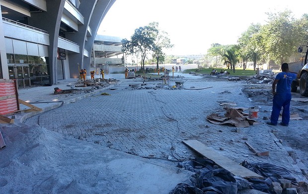 Obras no Maracanã (Foto: Richard Souza)