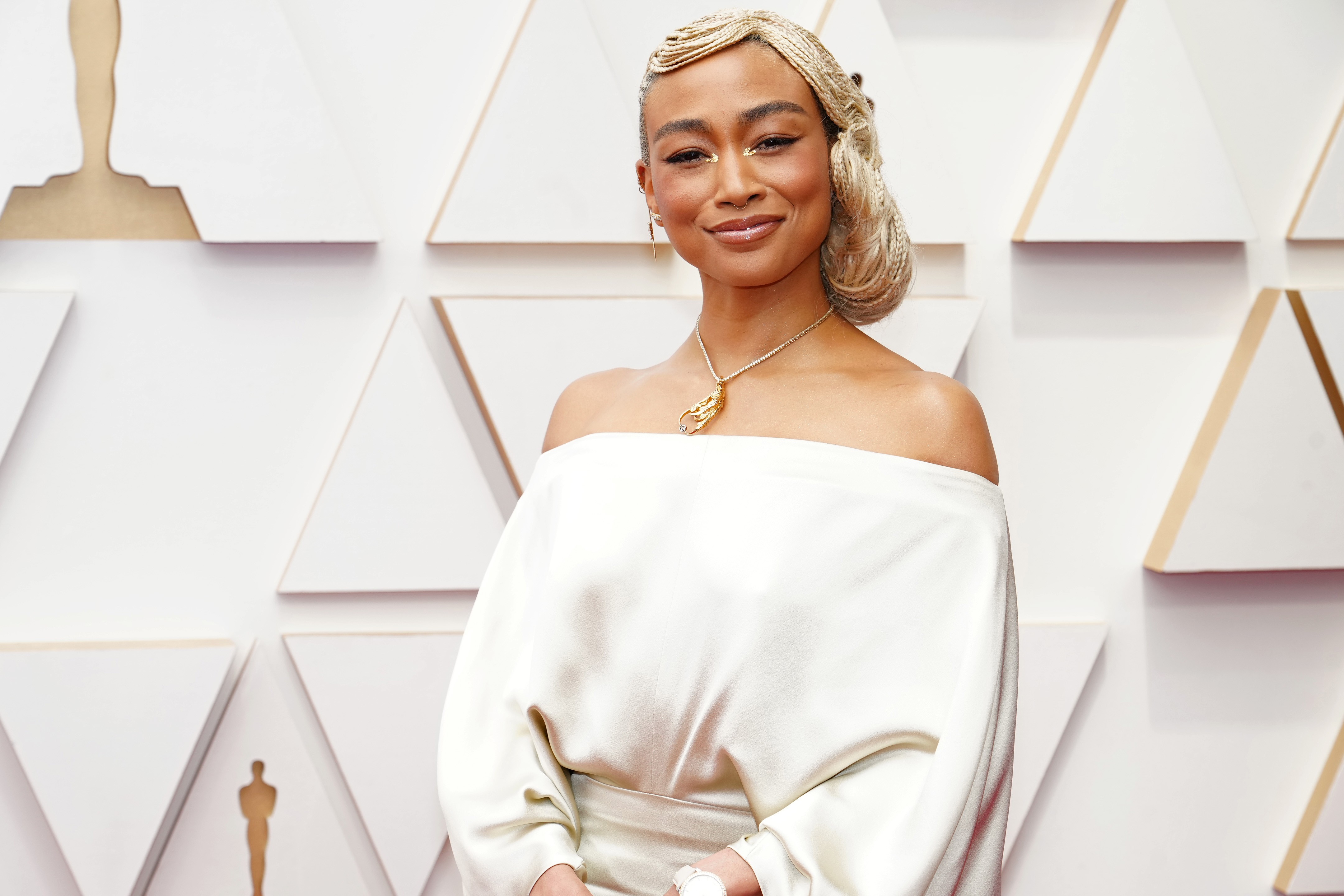 HOLLYWOOD, CALIFORNIA - MARCH 27: Tati Gabrielle attends the 94th Annual Academy Awards at Hollywood and Highland on March 27, 2022 in Hollywood, California. (Photo by Jeff Kravitz/FilmMagic) (Foto: FilmMagic)