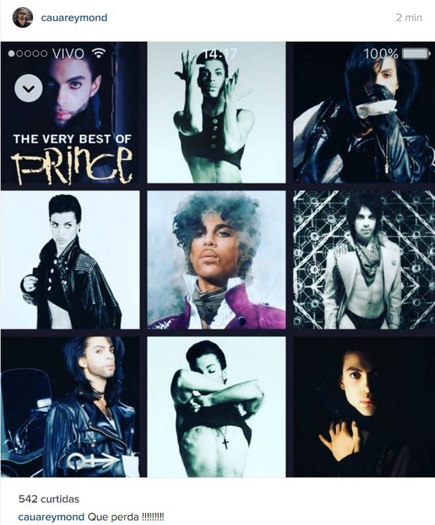 Caua Reymond comenta morte de Prince (Foto: Instagram / Reprodução)