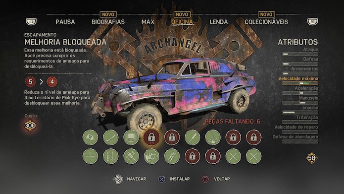 Mad Max: arcanjos são carrocerias especiais com características únicas (Foto: Reprodução/Victor Teixeira)