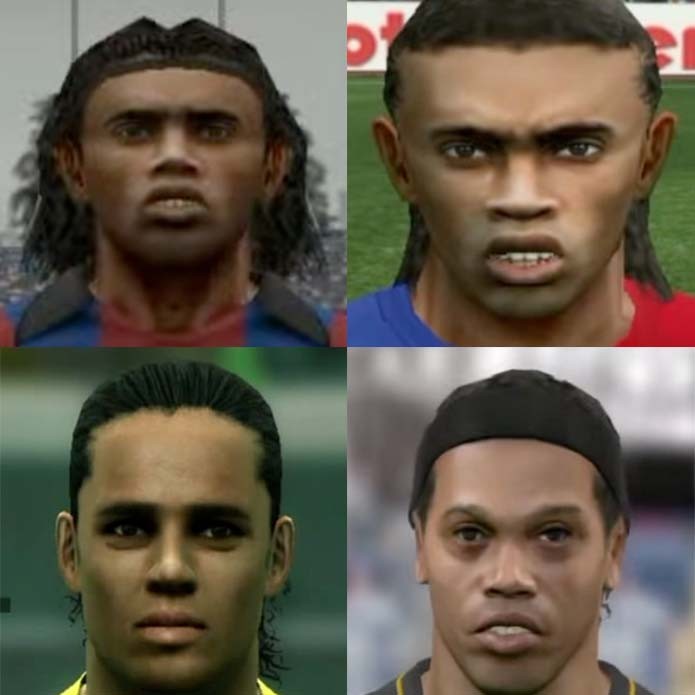 Ronaldinho evoluiu com Pro Evolution Soccer PES (Foto: Reprodução/Murilo Molina)
