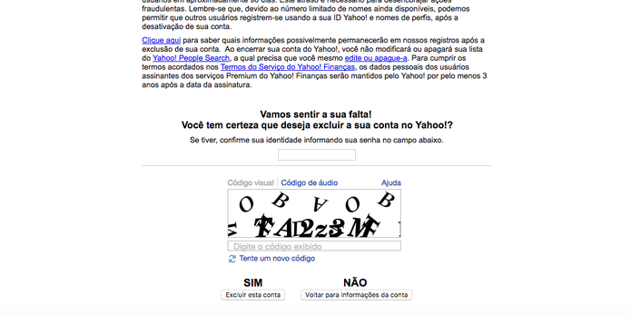 Como excluir a conta do Yahoo! Mail (Foto: Reprodução/Felipe Vinha) (Foto: Como excluir a conta do Yahoo! Mail (Foto: Reprodução/Felipe Vinha)) Como excluir a conta do Yahoo! Mail (Foto: Reprodução/Felipe Vinha) (Foto: Como excluir a conta do Yahoo! Mail (Foto: Reprodução/Felipe Vinha))