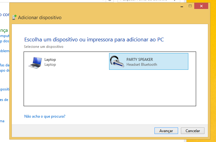 Emparelhando caixa de som com o computador (Foto: Reprodu??o/Helito Bijora) 