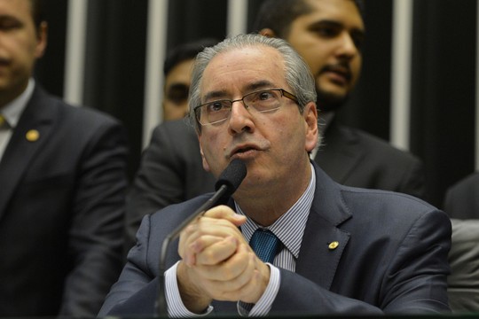 O presidente da Câmara, Eduardo Cunha. Oposição e PMDB buscam acordo para "salvar" o mandato do deputado, investigado na Operação Lava Jato (Foto: Antonio Cruz/ABr)