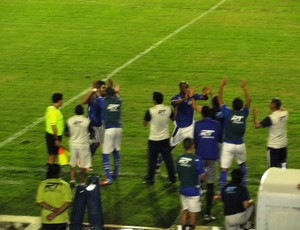 Marcos Aurelio comemora gol do São José (Foto: Arthur Costa)