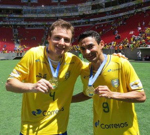 Felipe  e Valdin futsla brasil mané garrincha (Foto: Divulgação)