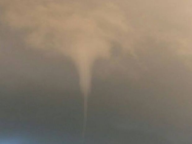 Tornado foi registrado no litoral sergipano (Foto: Cristine Ribeiro)