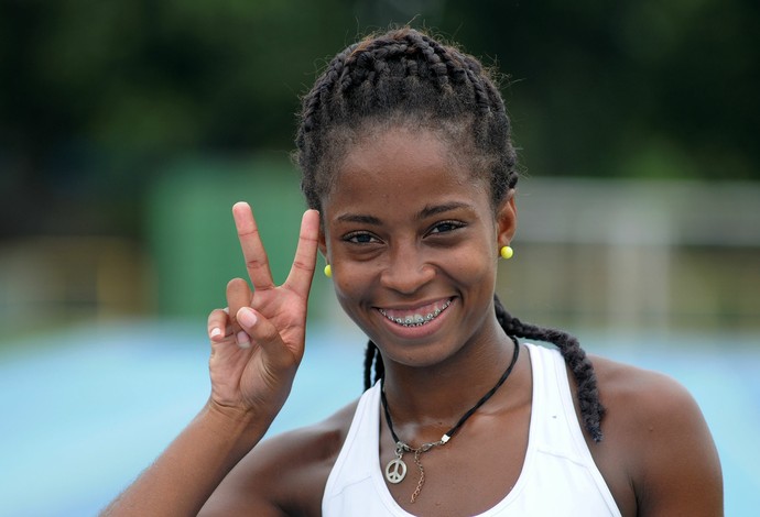 vitória rosa atletismo (Foto: Alexandre Durão) vitória rosa atletismo (Foto: Alexandre Durão)