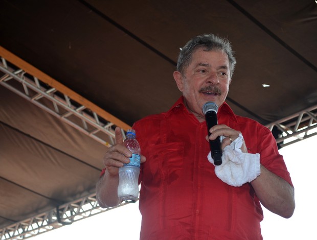 Lula no Acre (Foto: Rayssa Natani/G1)