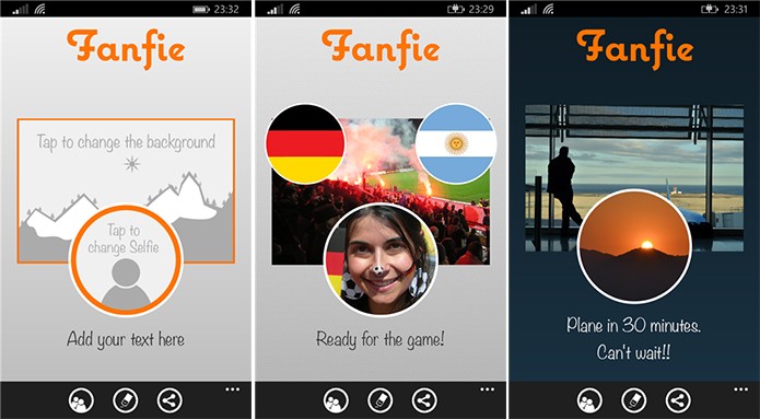 Fanfie é um aplicativo para criação de cartões com imagens no Windows Phone (Foto: Divulgação/Windows Phone Store)