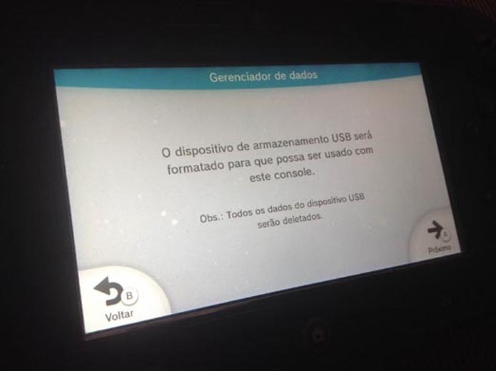 Wii U: aprenda a configurar pendrives e HDs externos para usar no console (Foto: Reprodução/ Murilo Molina)