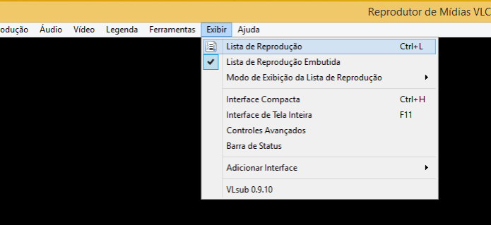 Ativando a exibição da lista de reprodução no VLC (Foto: Reprodução/Edivaldo Brito) Ativando a exibição da lista de reprodução no VLC (Foto: Reprodução/Edivaldo Brito)