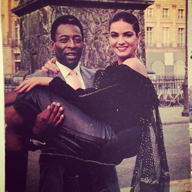Luiza Brunet e Pelé (Foto: Instagram/Reprodução)