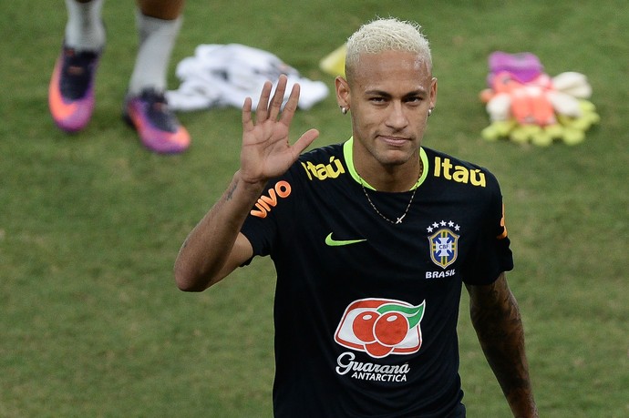 Neymar treino seleção Natal (Foto: Pedro Martins / MoWA Press)