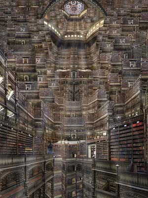 O Real Gabinete Português de Leitura foi fotografado por Jean François Rauzier. (Foto: Divulgação/ Hiperfoto-Rio) O Real Gabinete Português de Leitura foi fotografado por Jean François Rauzier. (Foto: Divulgação/ Hiperfoto-Rio)