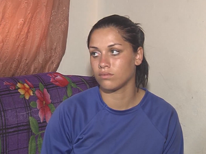 Vítima diz que está com medo (Foto: Reprodução/TV TEM) Vítima diz que está com medo (Foto: Reprodução/TV TEM)