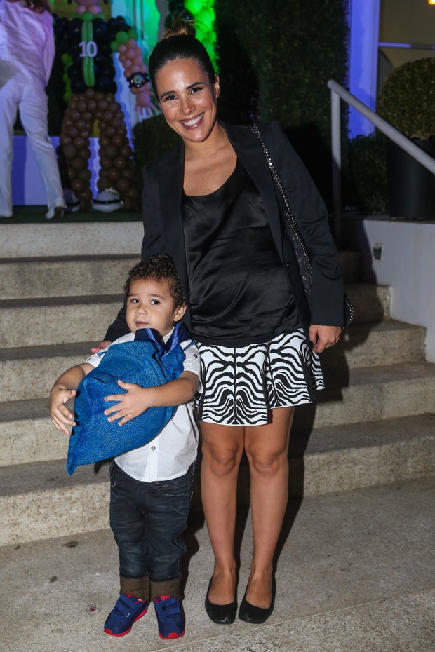 Wanessa Camargo com o filho José Marcus (Foto: Manuela Scarpa/Photo Rio News)