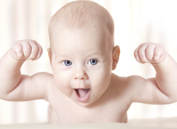 Bebê; forte; musculatura (Foto: Thinkstock)