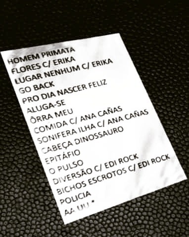 Setlist do show do Titãs no Rock in Rio (Foto: Reprodução/Instagram)