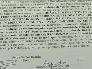 cantor sertanejo ter que pagar uma fiana de R$ 20.000 (Foto: Reproduo/TV Anhanguera)