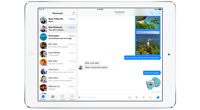 Facebook Messenger foi atualizado e está pronto para o iPad (Foto: Divulgação/AppStore)