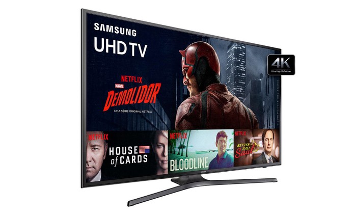 Smart TV da Samsung oferece processador quad-core e tela de 55 polegadas em 4K (Foto: Divulgação/Samsung)
