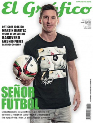 Messi revista El Gráfico (Foto: Reprodução/Twitter)