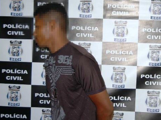 Eletricista baiano é suspeito de assassinato; na delegacia, negou acusação da polícia (Foto: Divulgação/Polícia Civil)