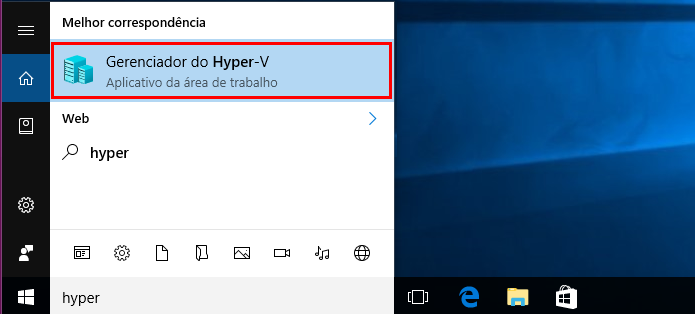 Executando o Gerenciador do Hyper-V no Windows 10 (Foto: Reprodução/Edivaldo Brito)