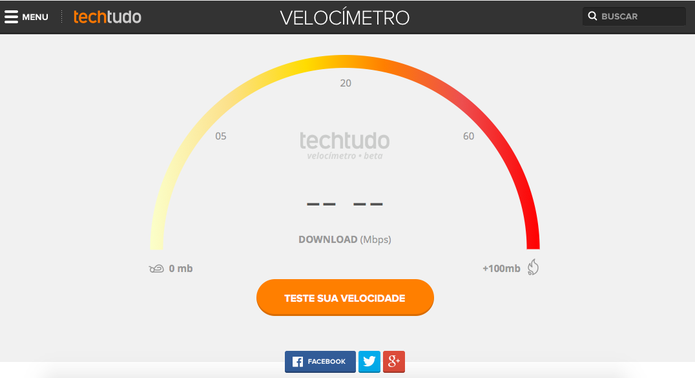 Como Medir A Velocidade Da Internet Artigos Techtudo Velocímetro é um programa desenvolvido por liiker network brasil. techtudo