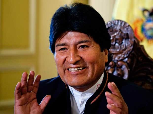 O presidente da Bolívia, Evo Morales, no Palácio Presidencial em La Paz. (Foto: David Mercado / Reuters)
