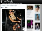 Site flagra Paris Hilton descendo de carro sem calcinha