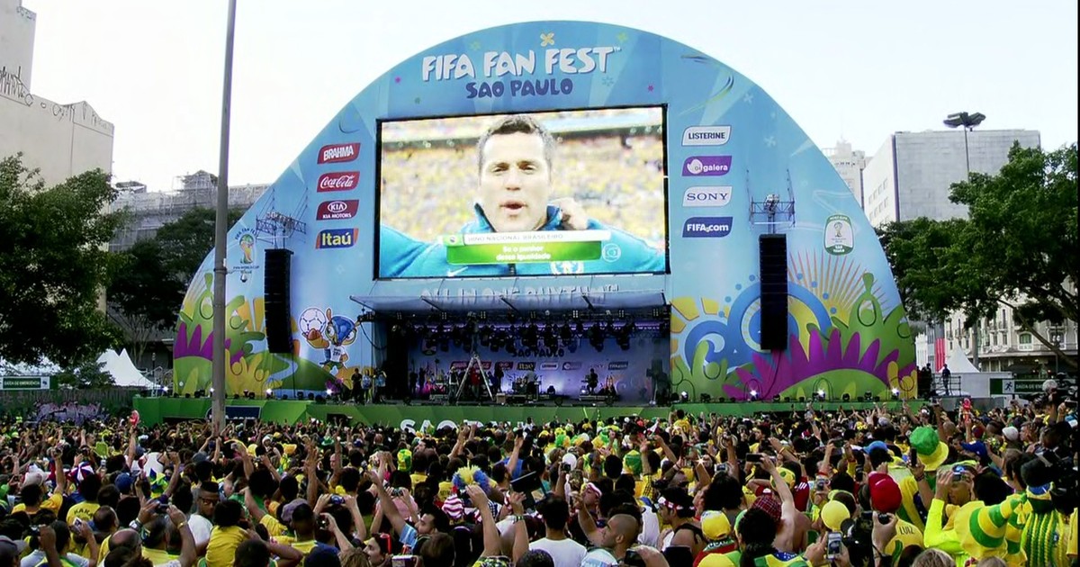G1 Fifa Fan Fest SP reúne 35 mil pessoas para ver estreia do Brasil e