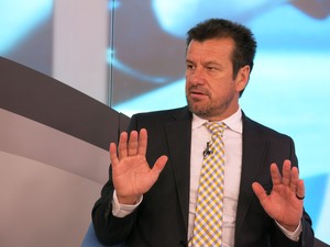 Dunga no "Bem, Amigos!" (Foto: Marcos Guerra)