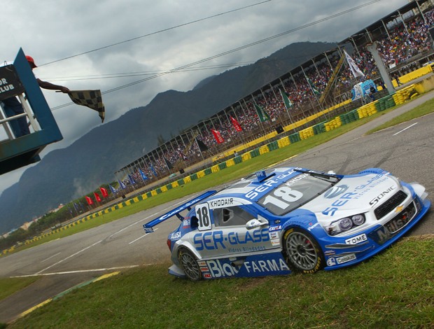 Stock Car- Allam Khodair vence com o carro 18 da equipe Vogel no Rio de Janeiro (Foto: Luca Bassani / Divulgação)