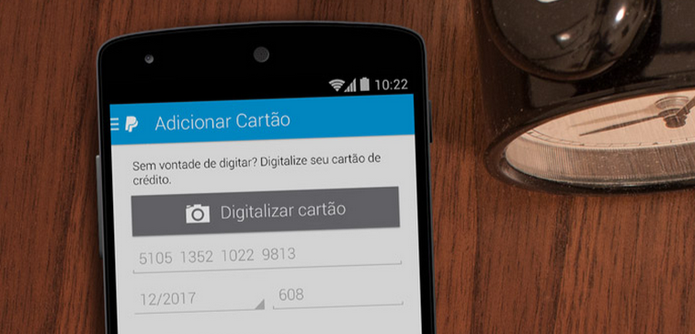 Adicione um dos seus cartões ao PayPal (Foto: Divulgação/Paypal) Adicione um dos seus cartões ao PayPal (Foto: Divulgação/Paypal)